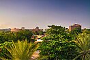 Blick in Richtung des Stadtzentrums von Niamey, der nigerischen Hauptstadt. 