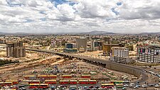 Ein Neubaugebiet in Äthiopiens Hauptstadt Addis Abeba.