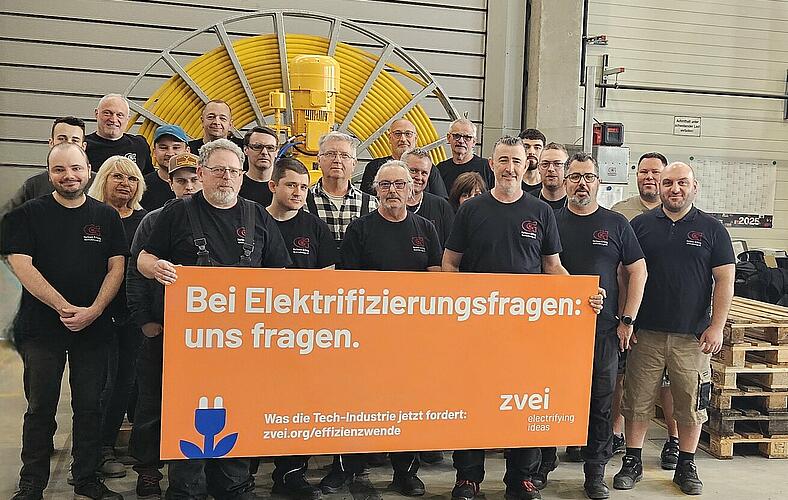 Fotoaktion des ZVEI und seiner Mitgliedsunternehmen