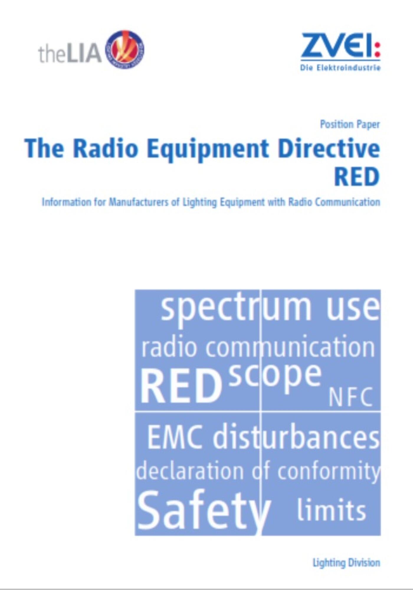 Position Paper radio equipment directive RED