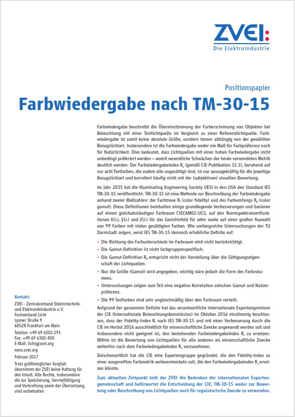 Positionspapier Farbwiedergabe Nach Tm 30 15 Zveiorg